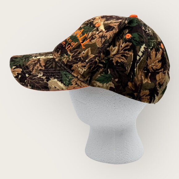 Goodall Tire & Steel Camouflage Cap Orange Embroidery Adjustable Baseball Hat - Picture 2 of 7